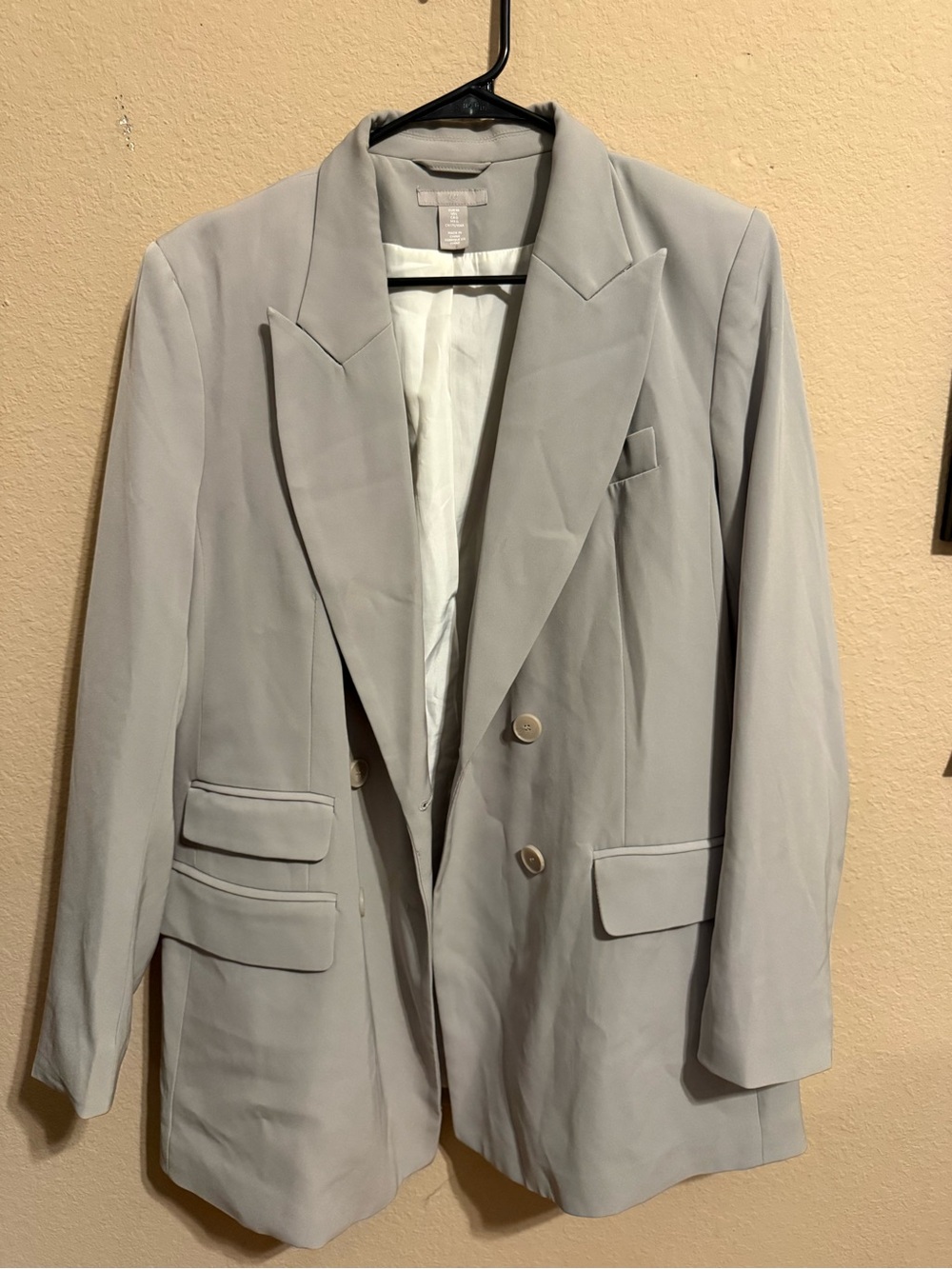 H&M Women's Taupe Blazer - Size Large